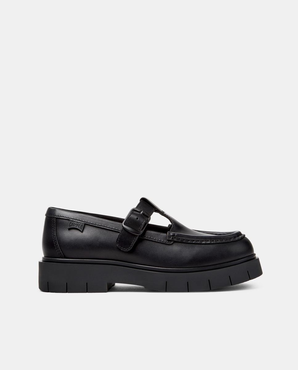 Merceditas de mujer de piel alaro - Camper - Negro Negro-1