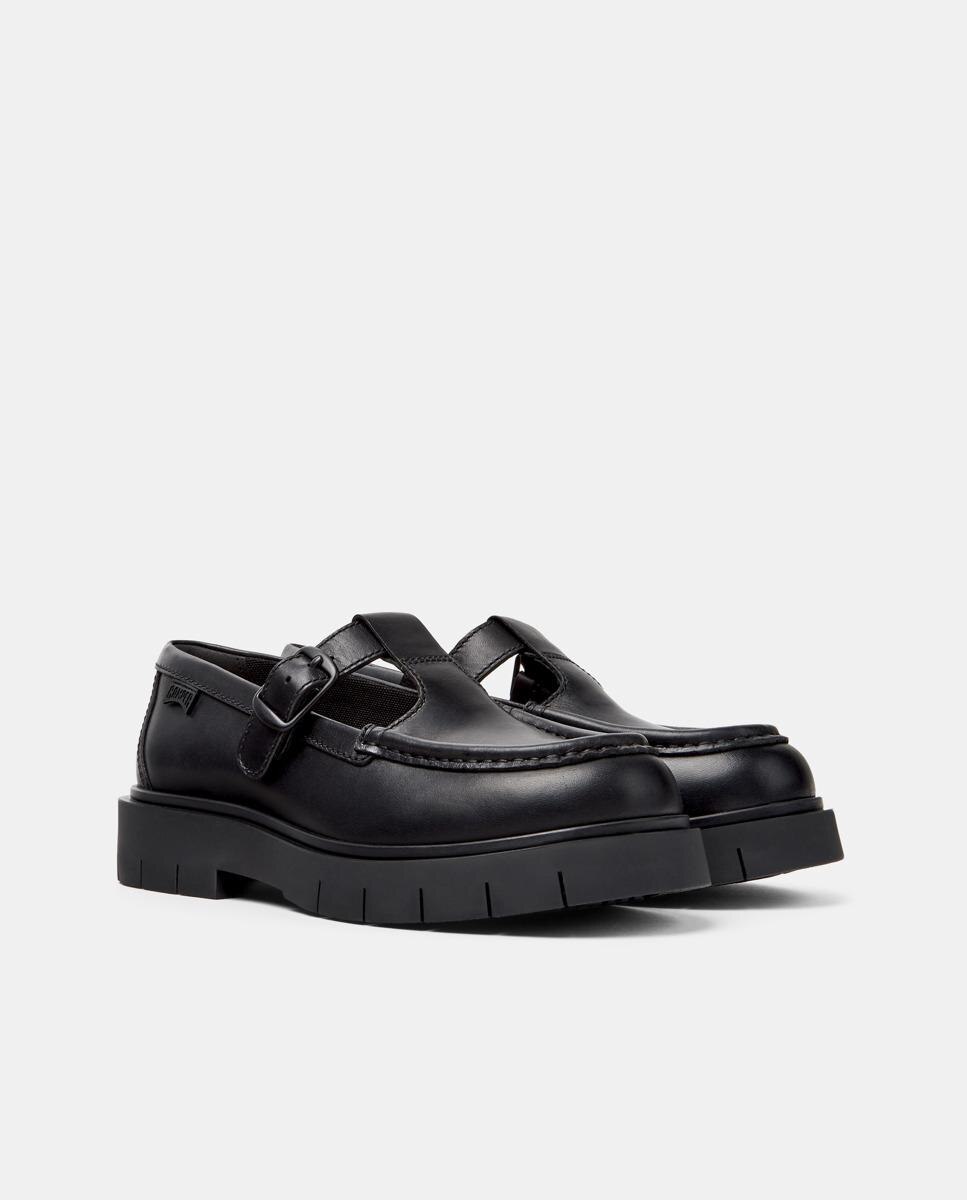 Merceditas de mujer de piel alaro - Camper - Negro Negro-3