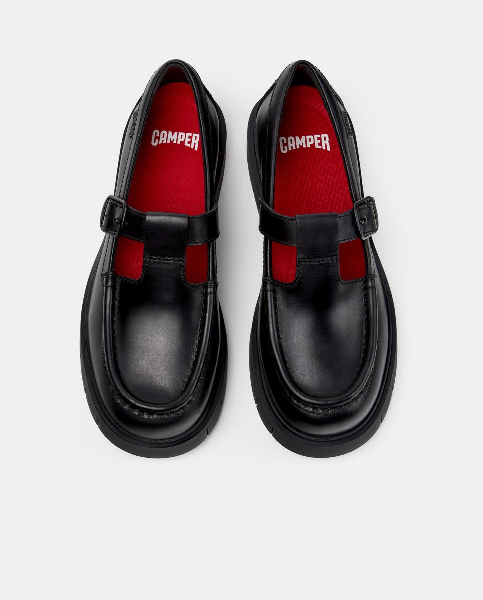 Merceditas de mujer de piel alaro - Camper - Negro Negro-2