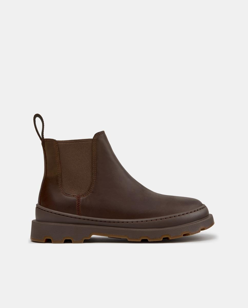 Botines de mujer de piel brutus+ - Camper - Marrón Marrón-1