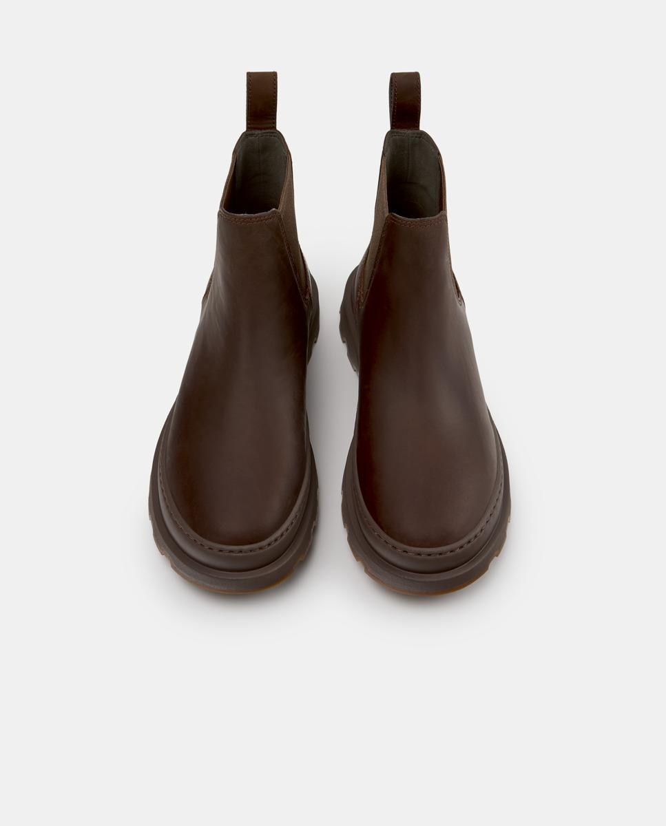 Botines de mujer de piel brutus+ - Camper - Marrón Marrón-2