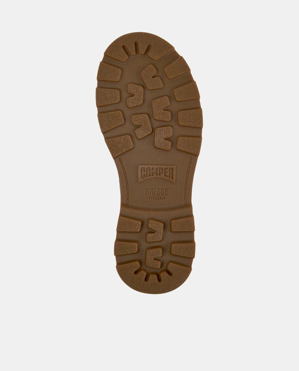 Botines de mujer de piel brutus+ - Camper - Marrón Marrón-5
