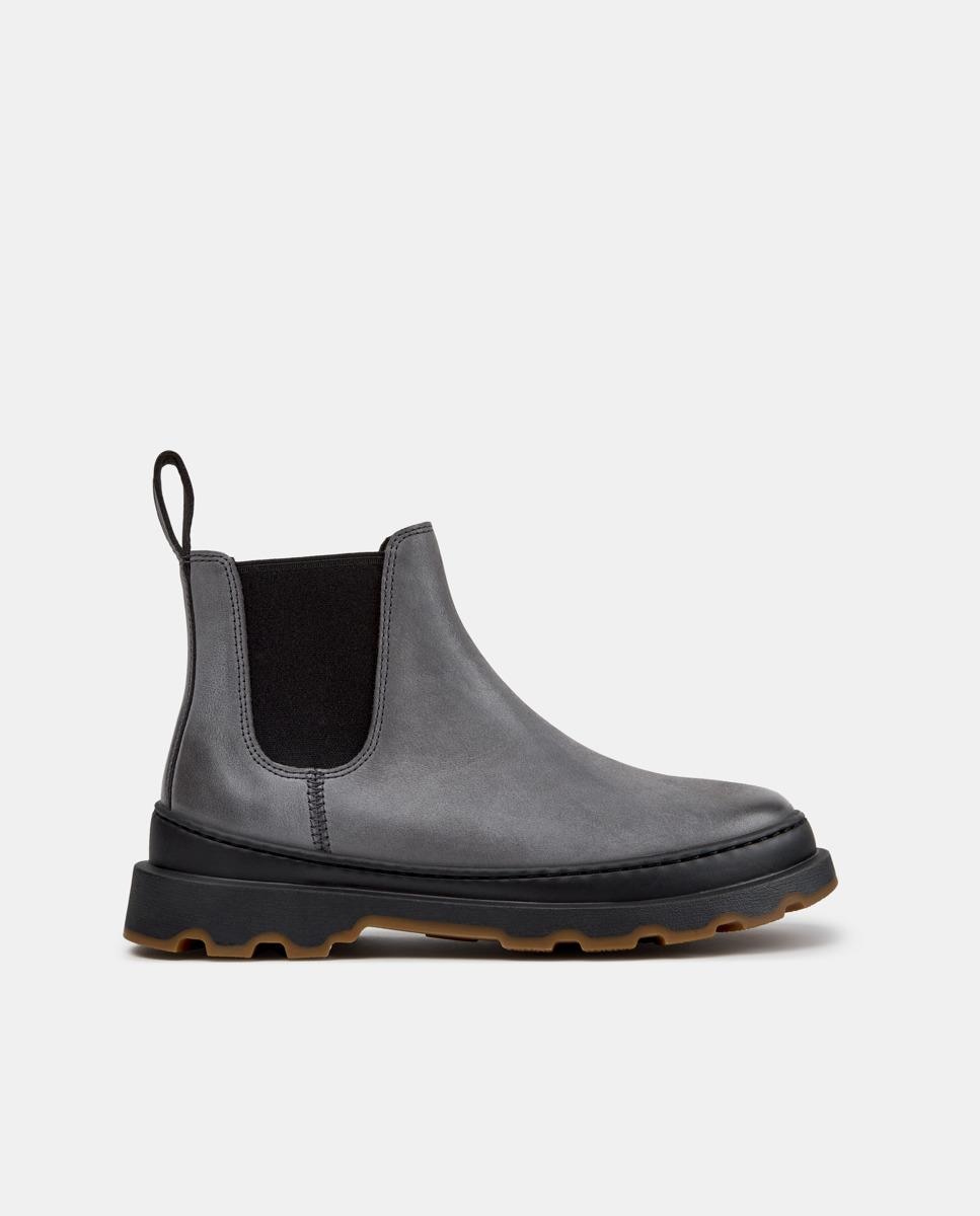 Botines de mujer de piel brutus+ - Camper - Gris Gris-1