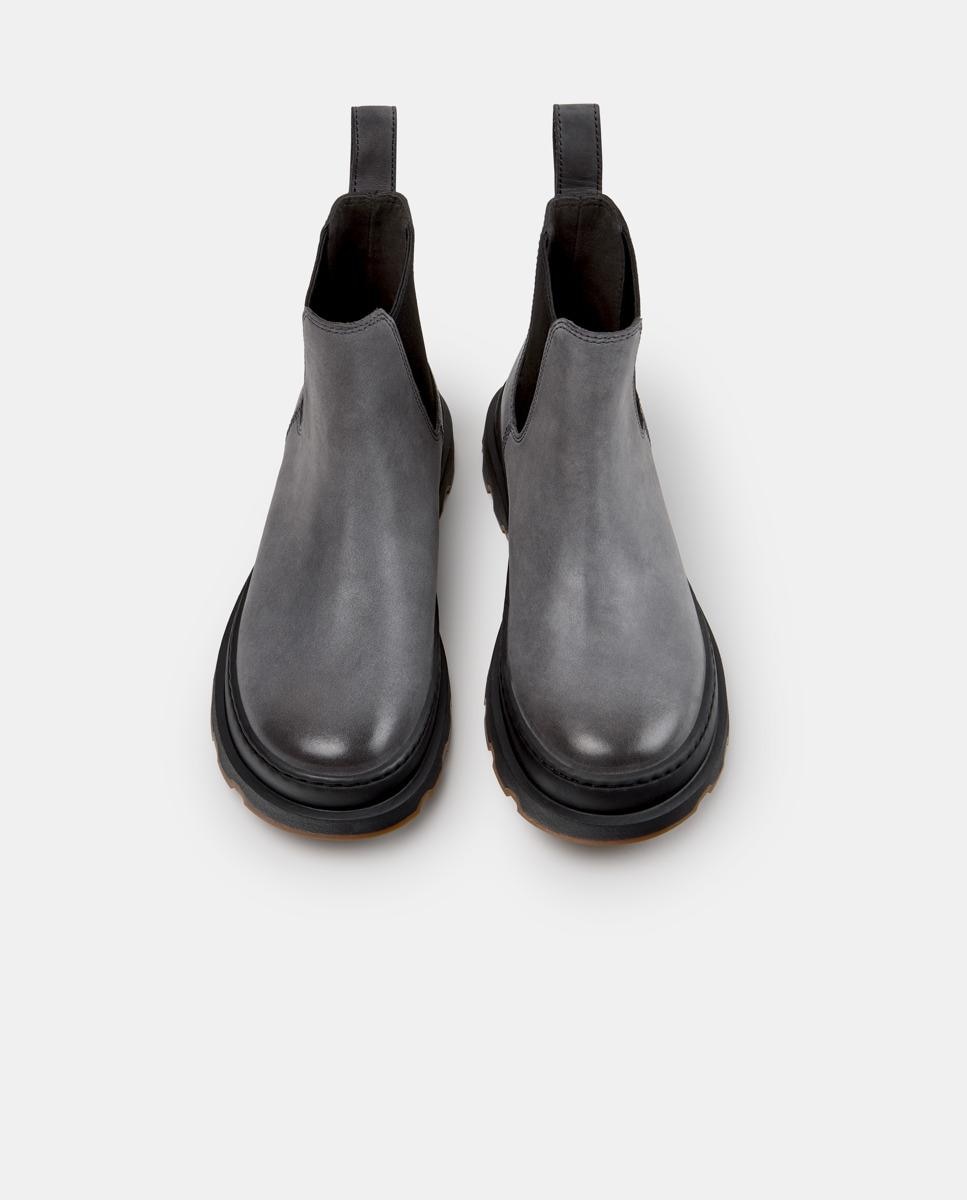 Botines de mujer de piel brutus+ - Camper - Gris Gris-2