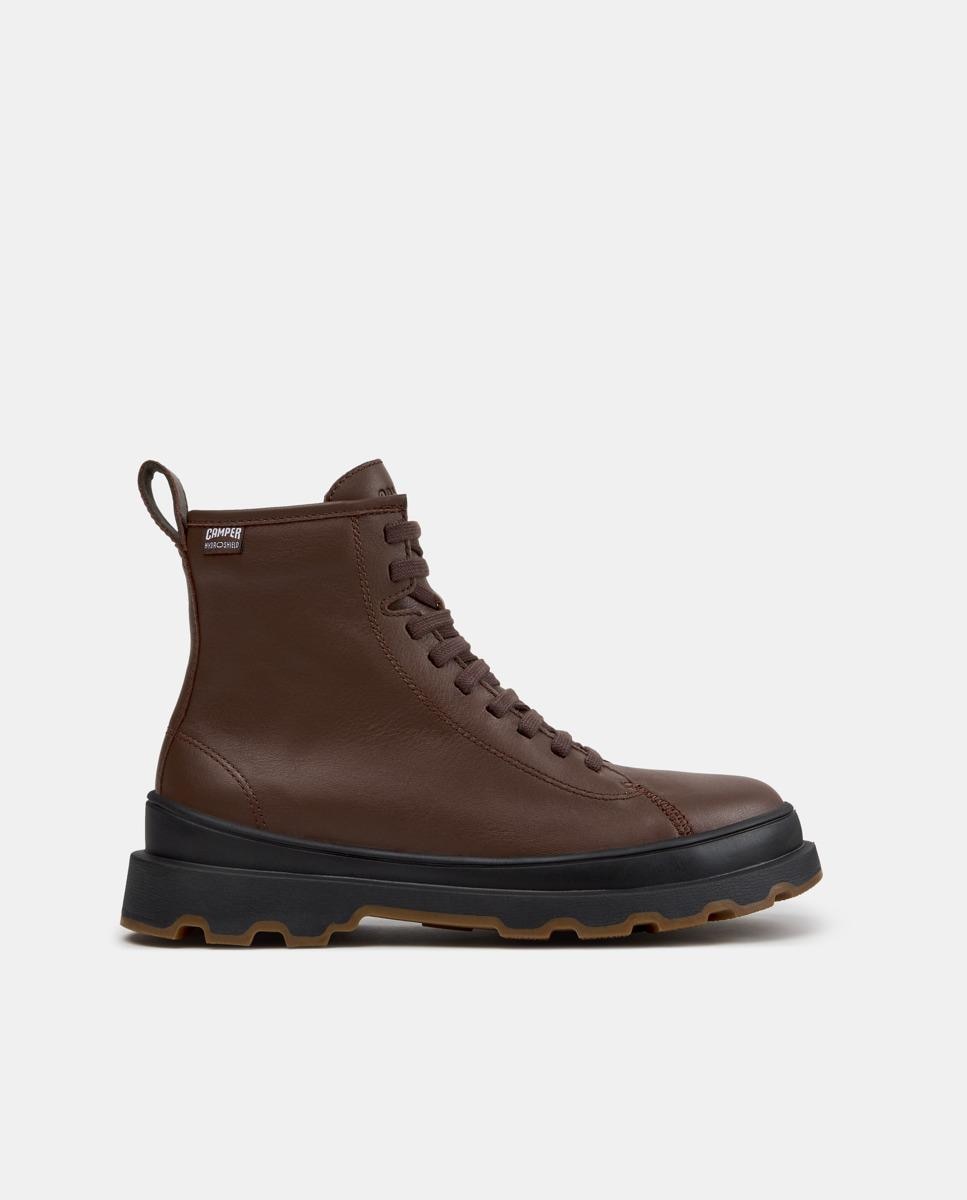 Botines de mujer de piel brutus+ - Camper - Marrón Marrón-1