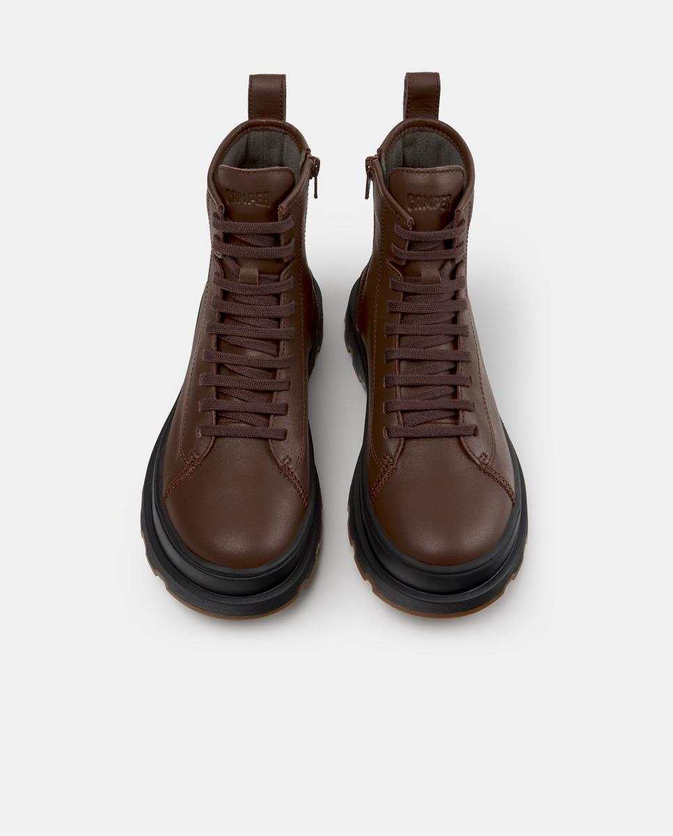 Botines de mujer de piel brutus+ - Camper - Marrón Marrón-2