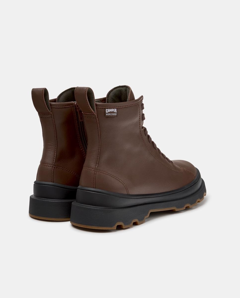 Botines de mujer de piel brutus+ - Camper - Marrón Marrón-4