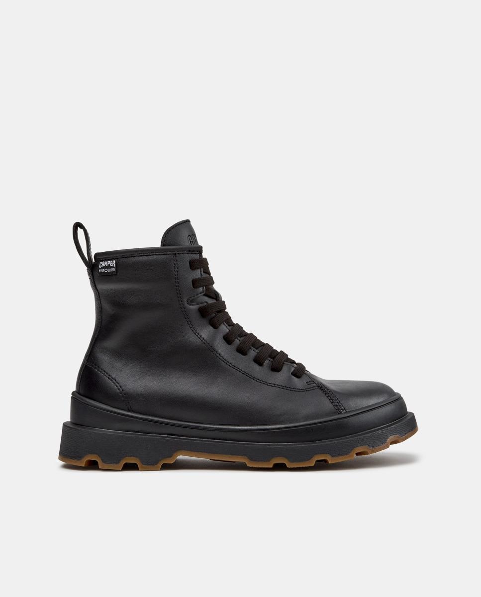 Botines de mujer de piel brutus+ - Camper - Negro Negro-1