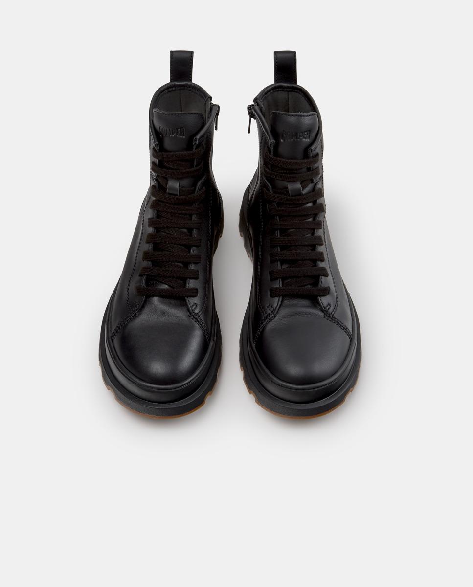 Botines de mujer de piel brutus+ - Camper - Negro Negro-2
