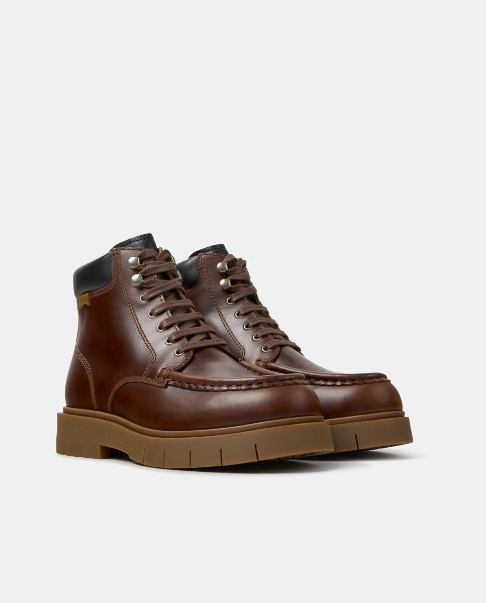 Botas de cordones alaro - Camper - Marrón Marrón-3