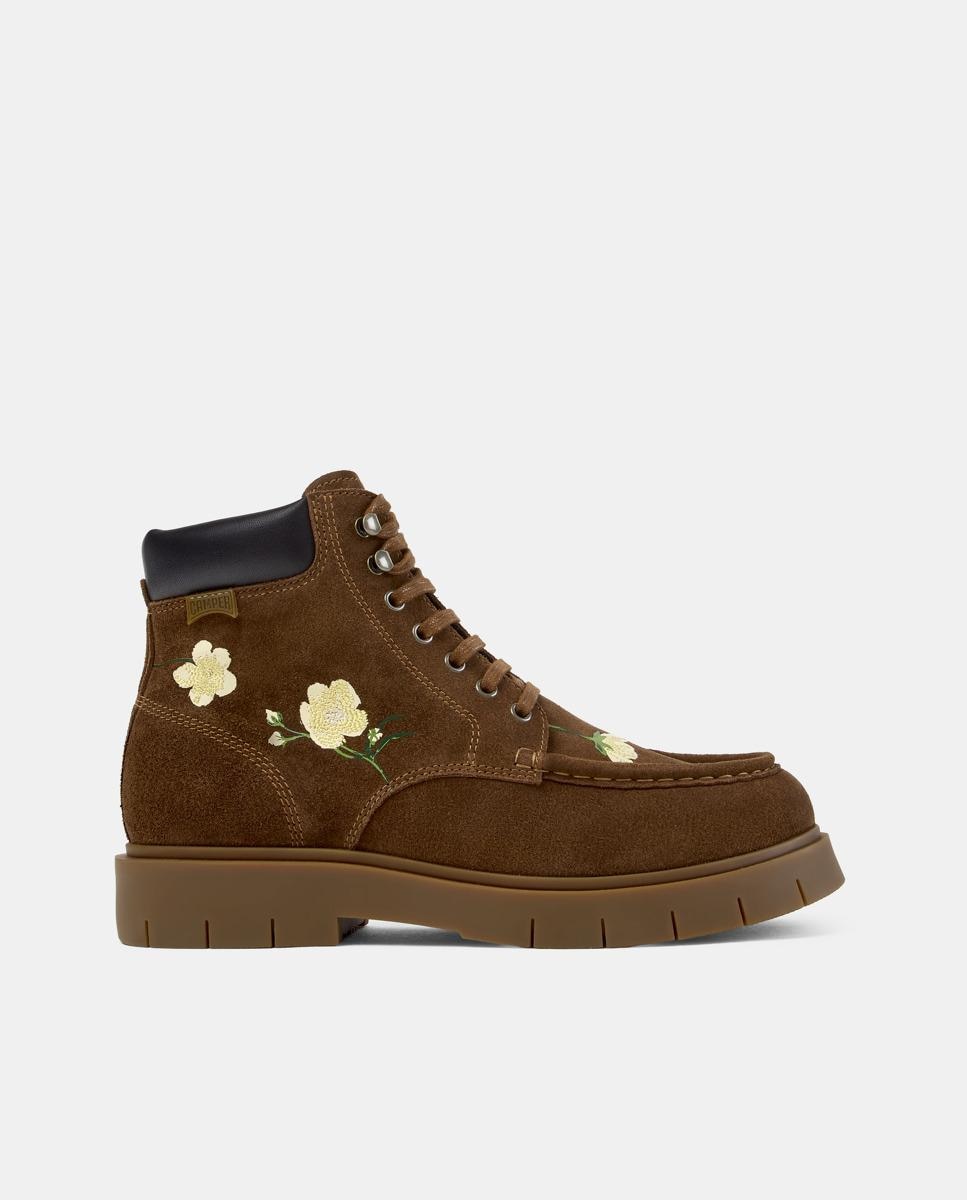Botas de cordones alaro twins - Camper - Marrón Marrón-1