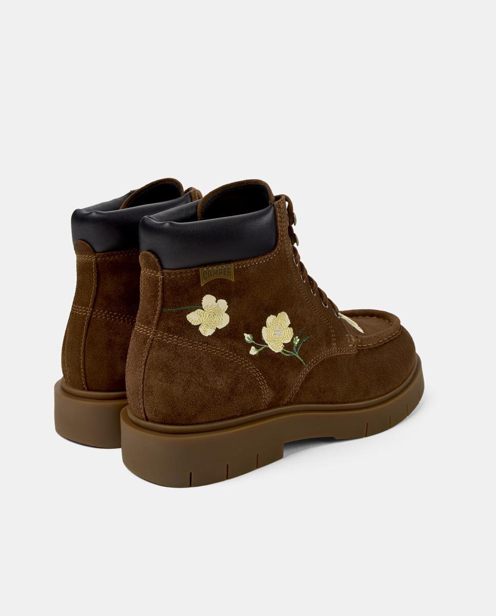 Botas de cordones alaro twins - Camper - Marrón Marrón-4