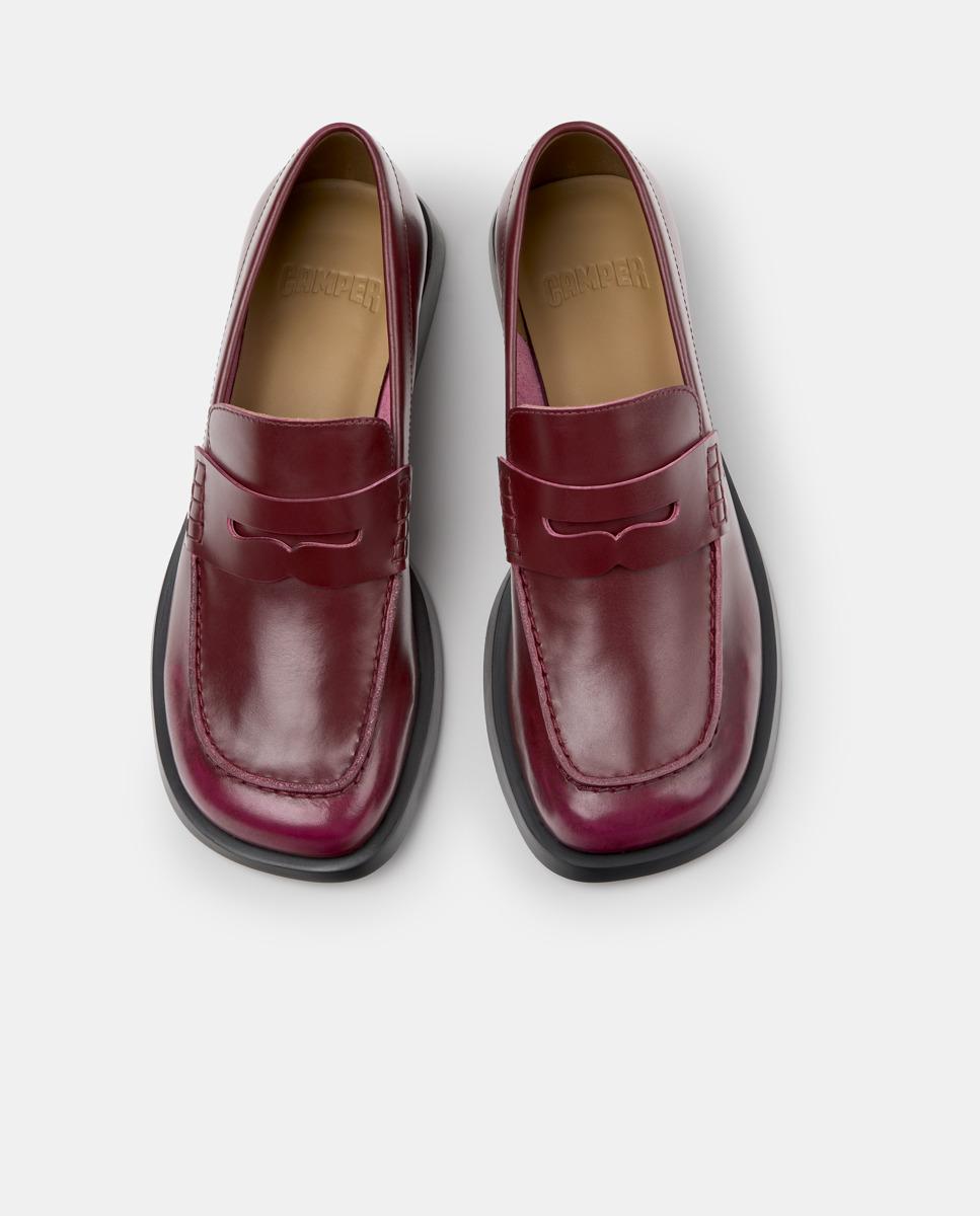 Mocasines de piel de mujer donna - Camper - Burdeos Burdeos-2