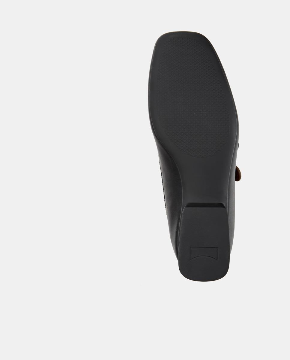 Merceditas planas de mujer casi myra de piel - Camper - Negro Negro-4