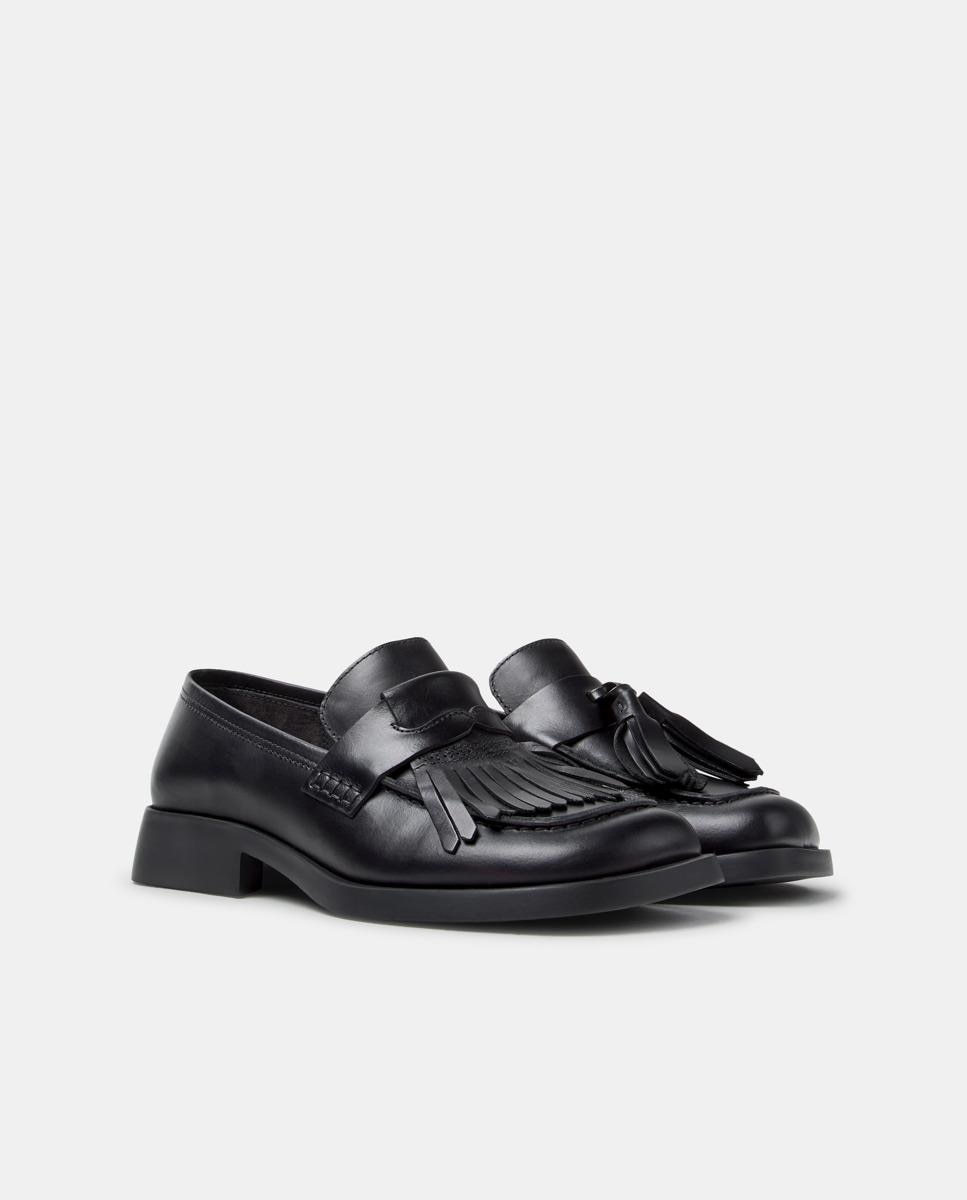 Mocasines de piel de mujer donna - Camper - Negro Negro-3