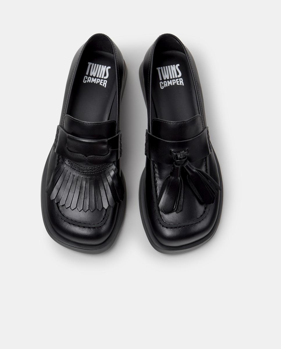 Mocasines de piel de mujer donna - Camper - Negro Negro-2
