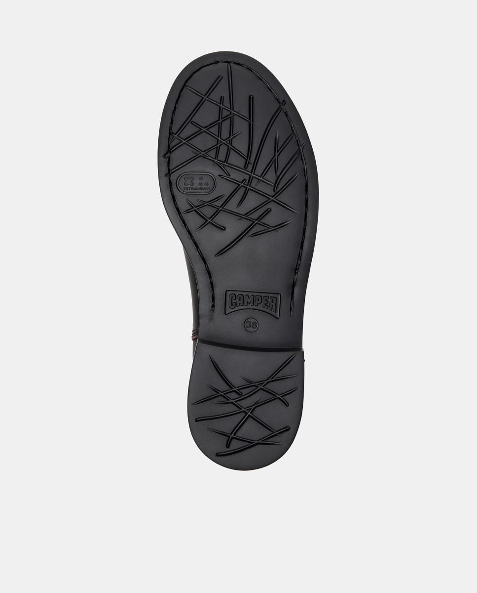 Botines de mujer de piel dean - Camper - Granate Granate-5