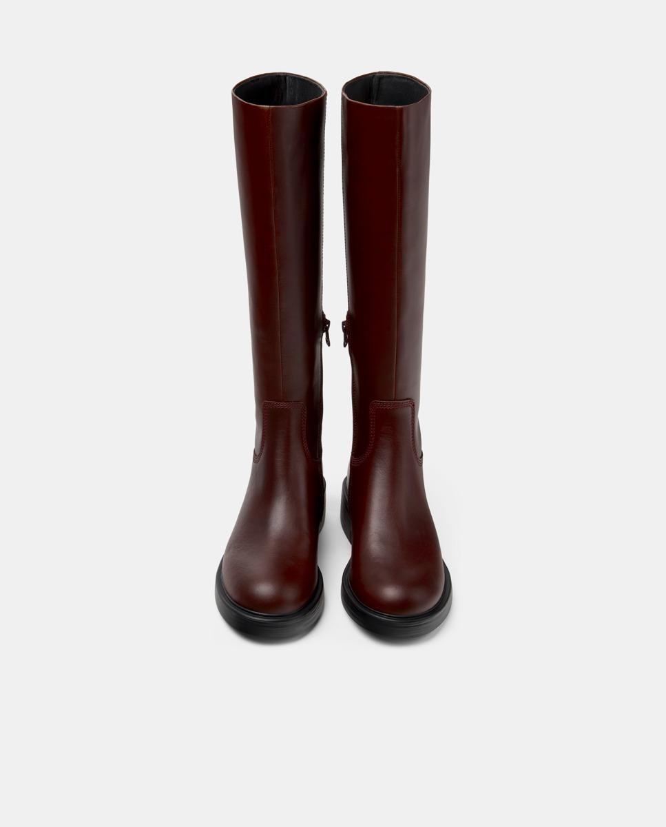 Botas de mujer altas dean de piel - Camper - Burdeos Burdeos-2
