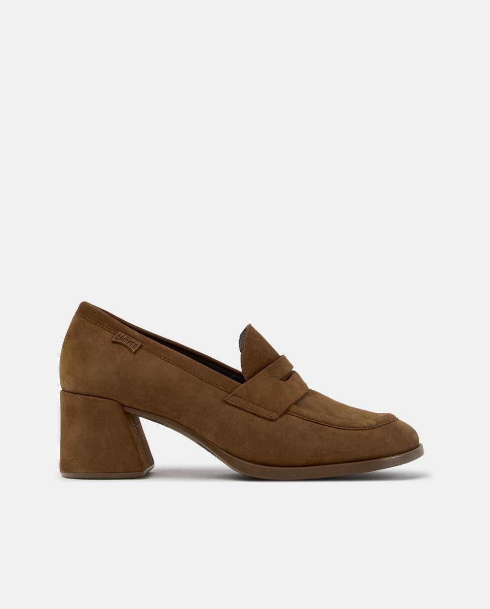 Imagen 0 de Mocasines con tacón de mujer kora Marrón