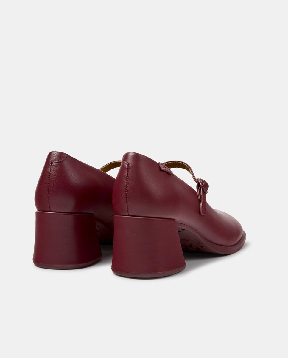 Zapatos de salón de mujer kora de piel - Camper - Burdeos Burdeos-2