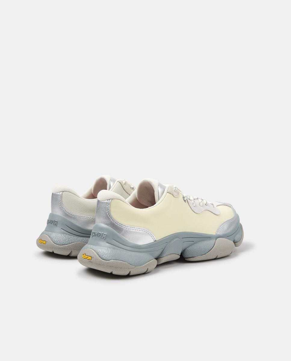 Zapatillas de piel de mujer karst 2 - Camper - Amarillo Amarillo-3