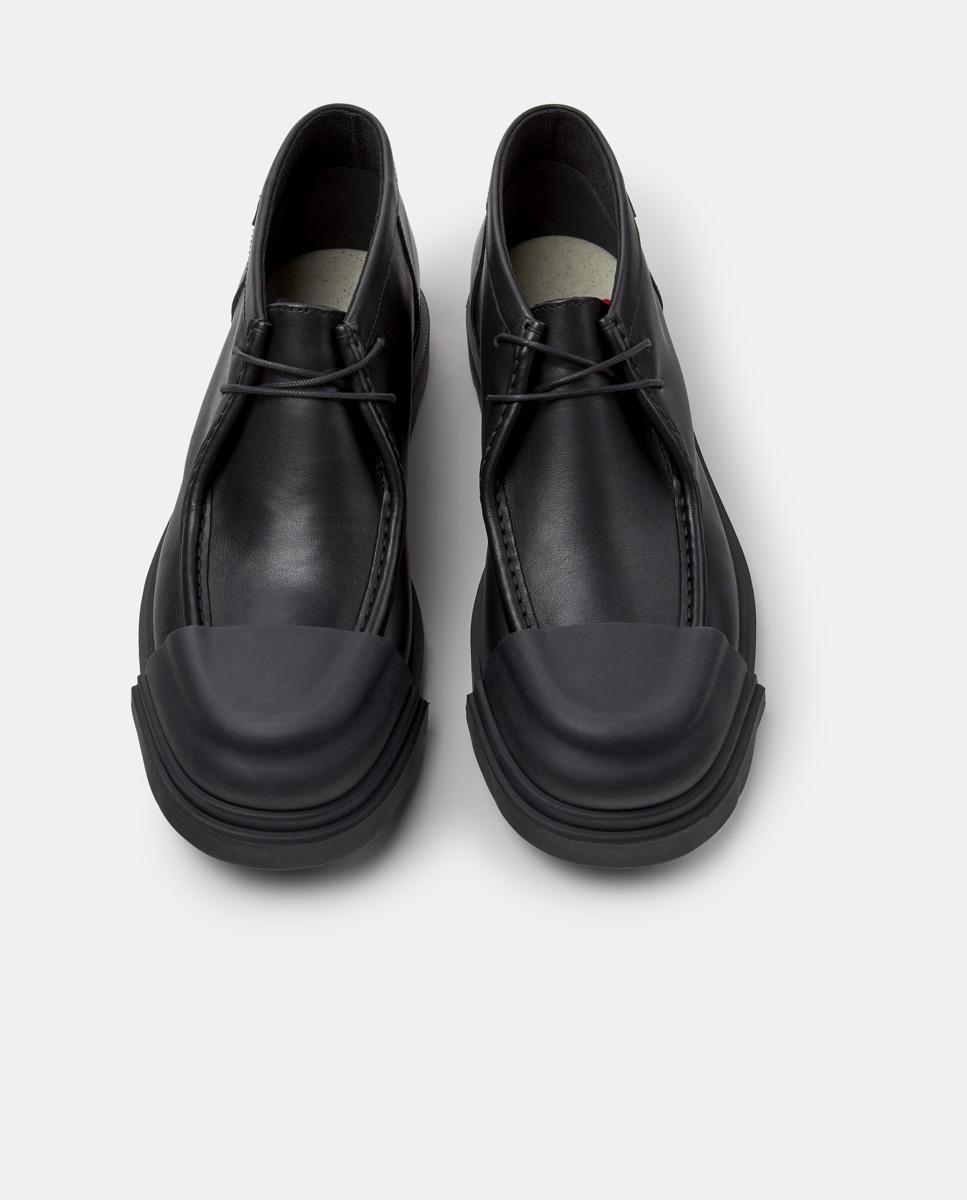 Botines de cordones de mujer de piel junction - Camper - Negro Negro-2