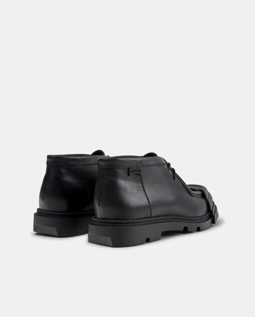 Botines de cordones de mujer de piel junction - Camper - Negro Negro-4