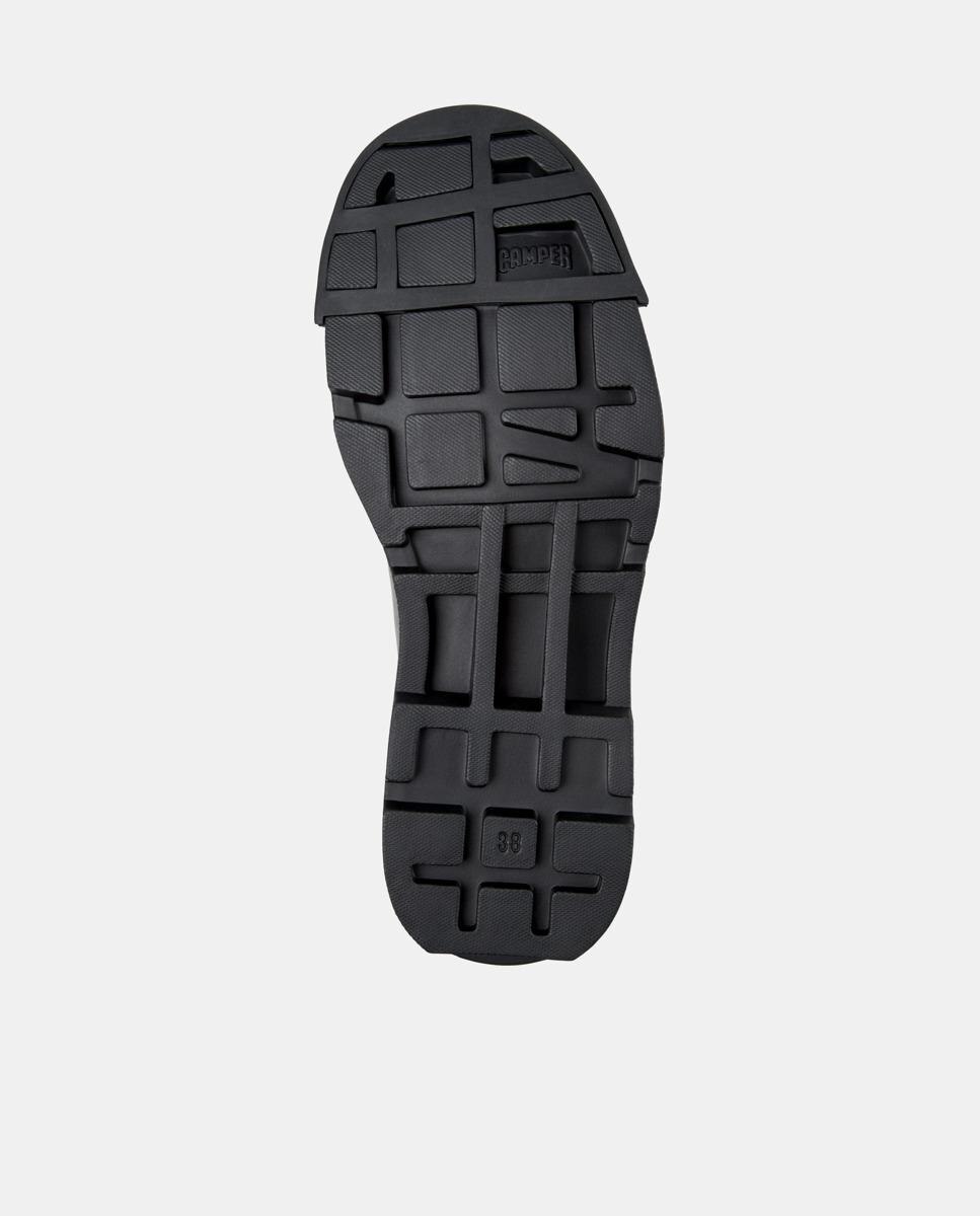 Botines de cordones de mujer de piel junction - Camper - Negro Negro-5
