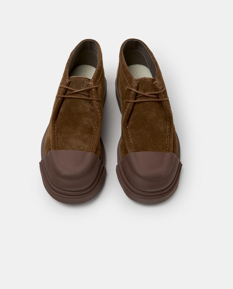Botines de cordones de mujer de piel junction - Camper - Marrón Marrón-2