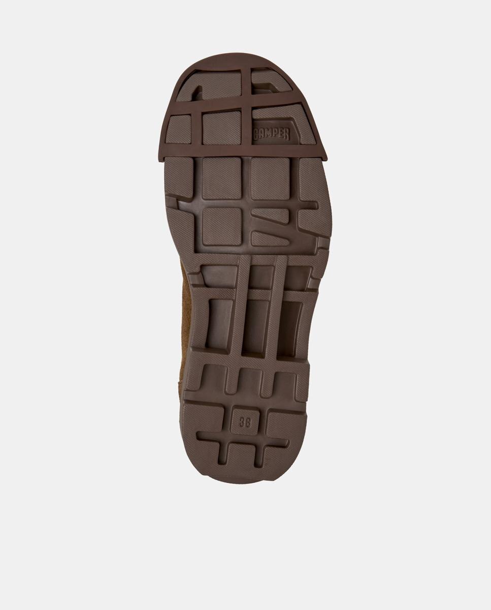 Botines de cordones de mujer de piel junction - Camper - Marrón Marrón-5