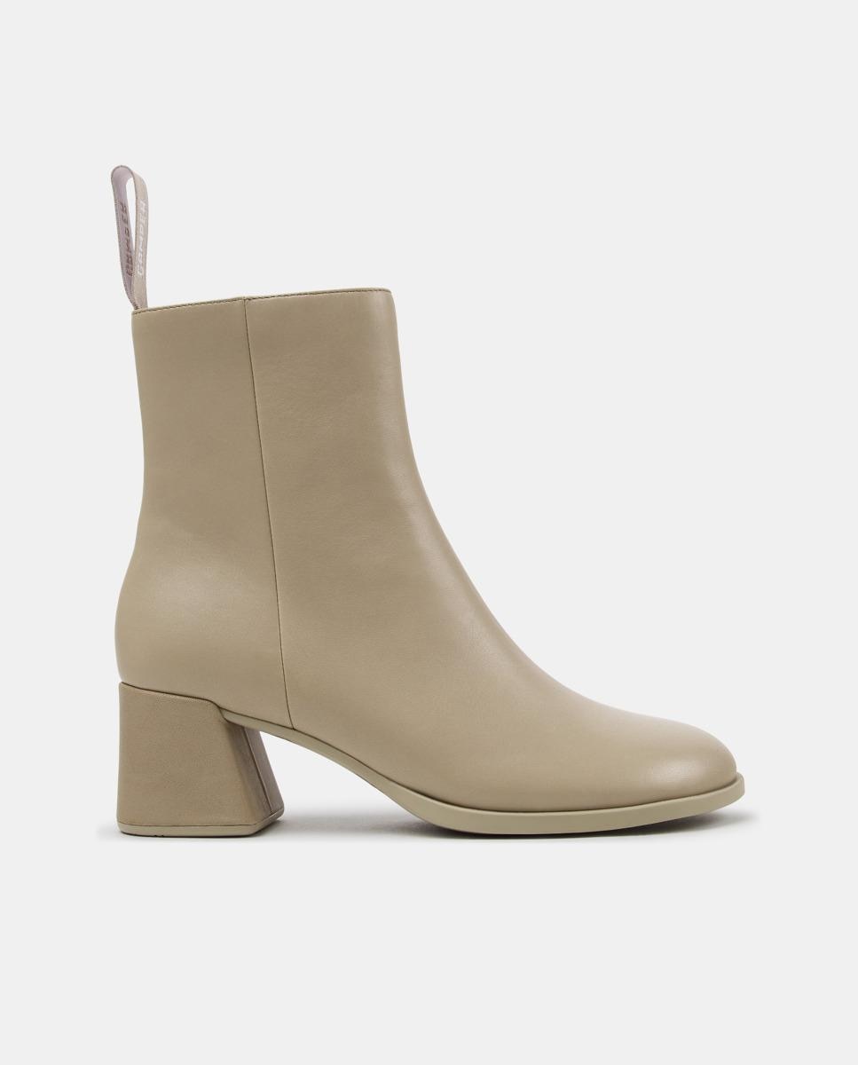 Imagen 0 de Botines de piel de mujer kora Beige
