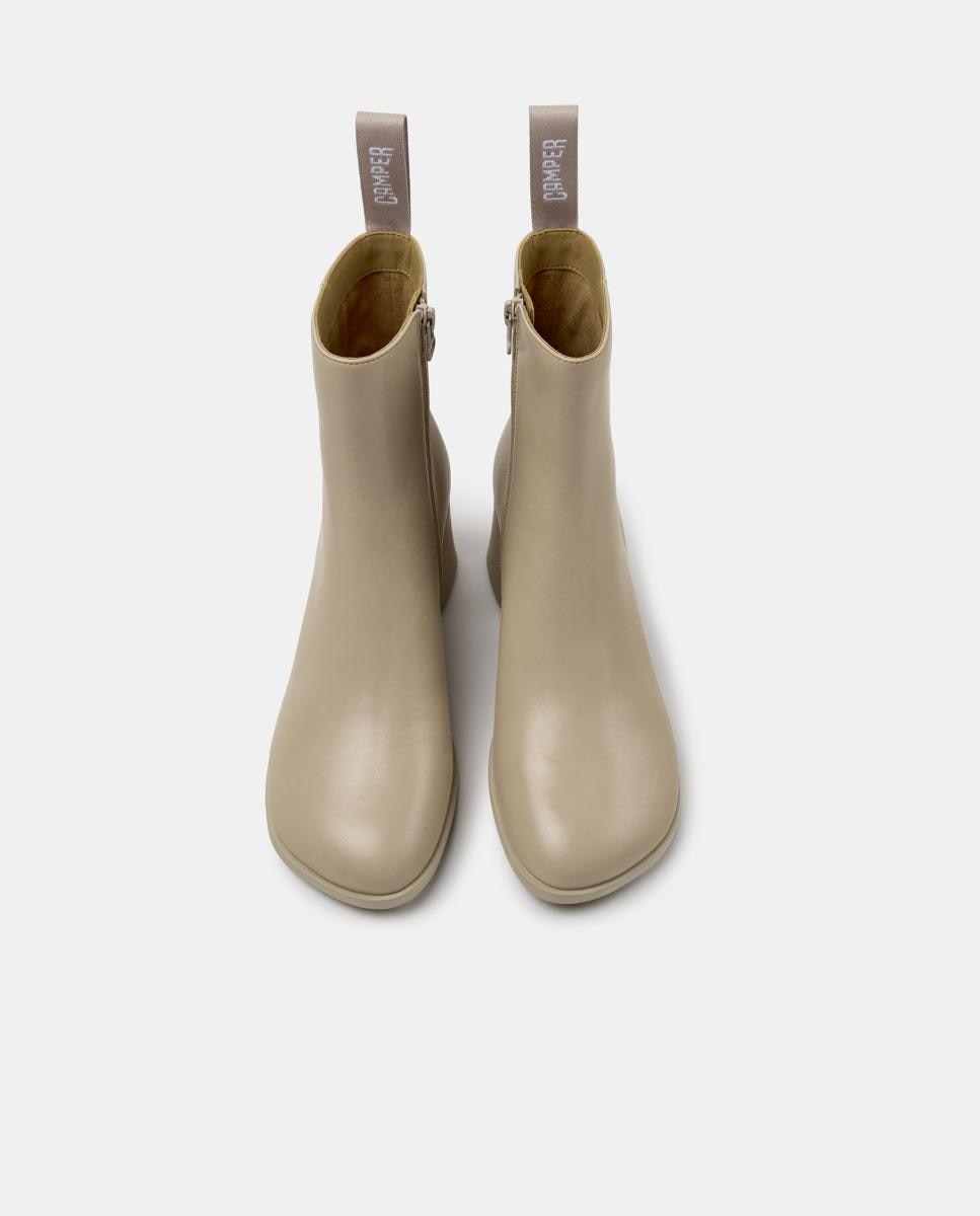 Botines de mujer de piel kora - Camper - Beige Beige-2