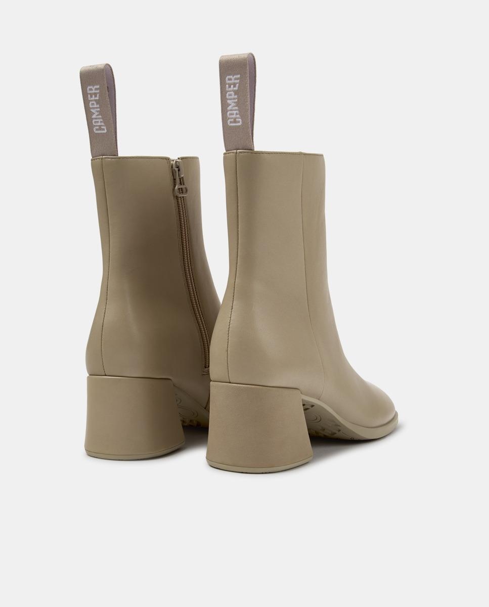 Botines de mujer de piel kora - Camper - Beige Beige-4