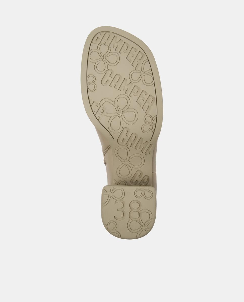 Botines de mujer de piel kora - Camper - Beige Beige-5