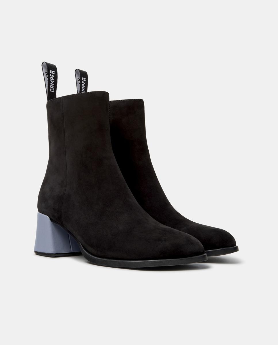 Botines de piel de mujer kora - Camper - Negro Negro-3