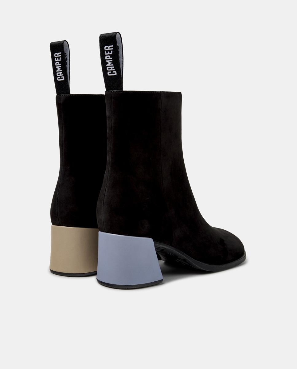 Botines de piel de mujer kora - Camper - Negro Negro-4