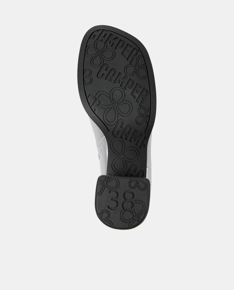 Botines de mujer de piel kora - Camper - Plata Plata-5