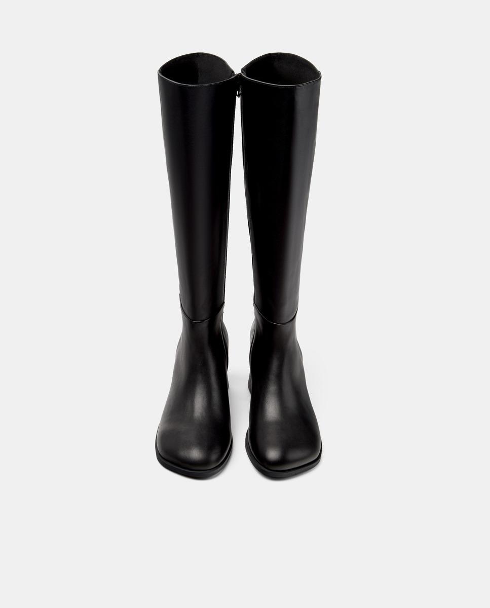 Botas altas de mujer de piel kora - Camper - Negro Negro-3