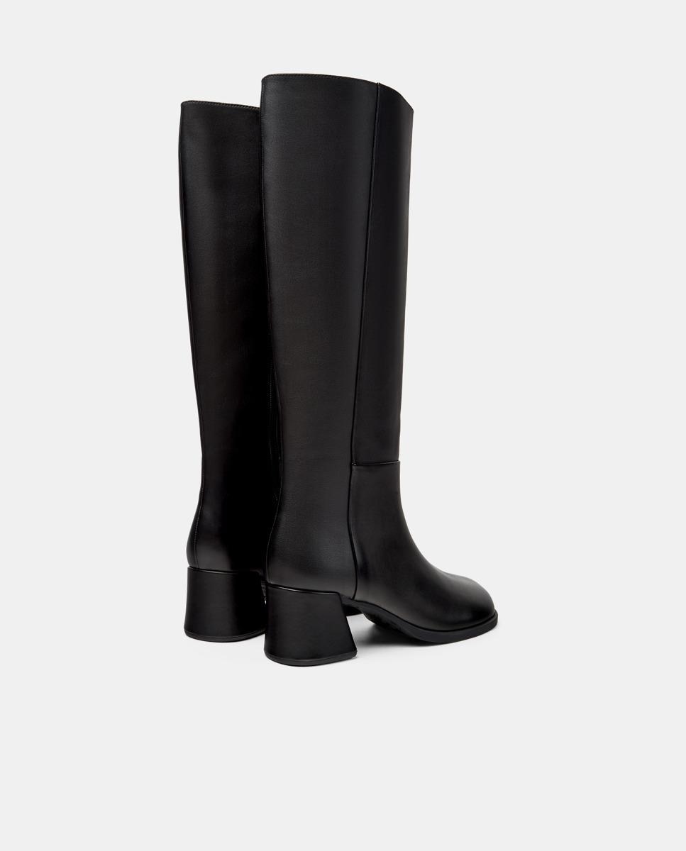 Botas altas de mujer de piel kora - Camper - Negro Negro-4
