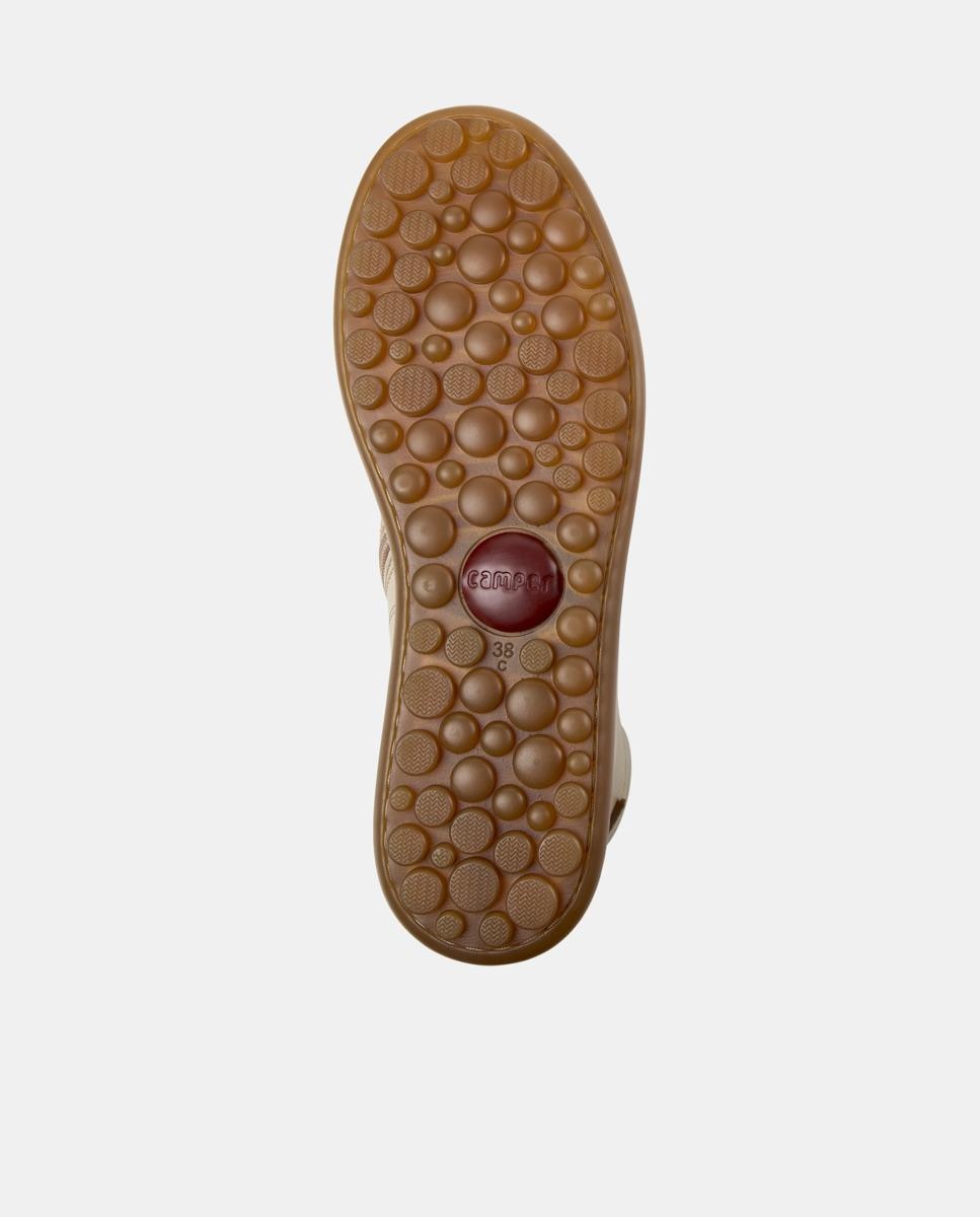 Botines de mujer pelotas ariel de piel - Camper - Beige Beige-5