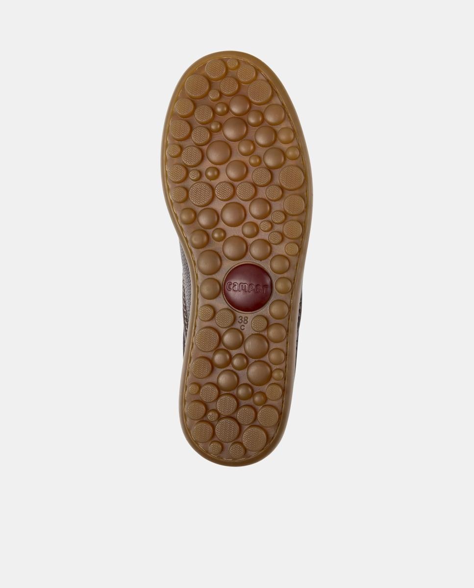 Zapatillas de piel de mujer pelotas ariel - Camper - Marrón Marrón-5