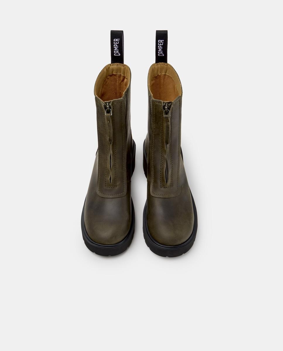 Botines de piel de mujer milah - Camper - Verde Verde-2