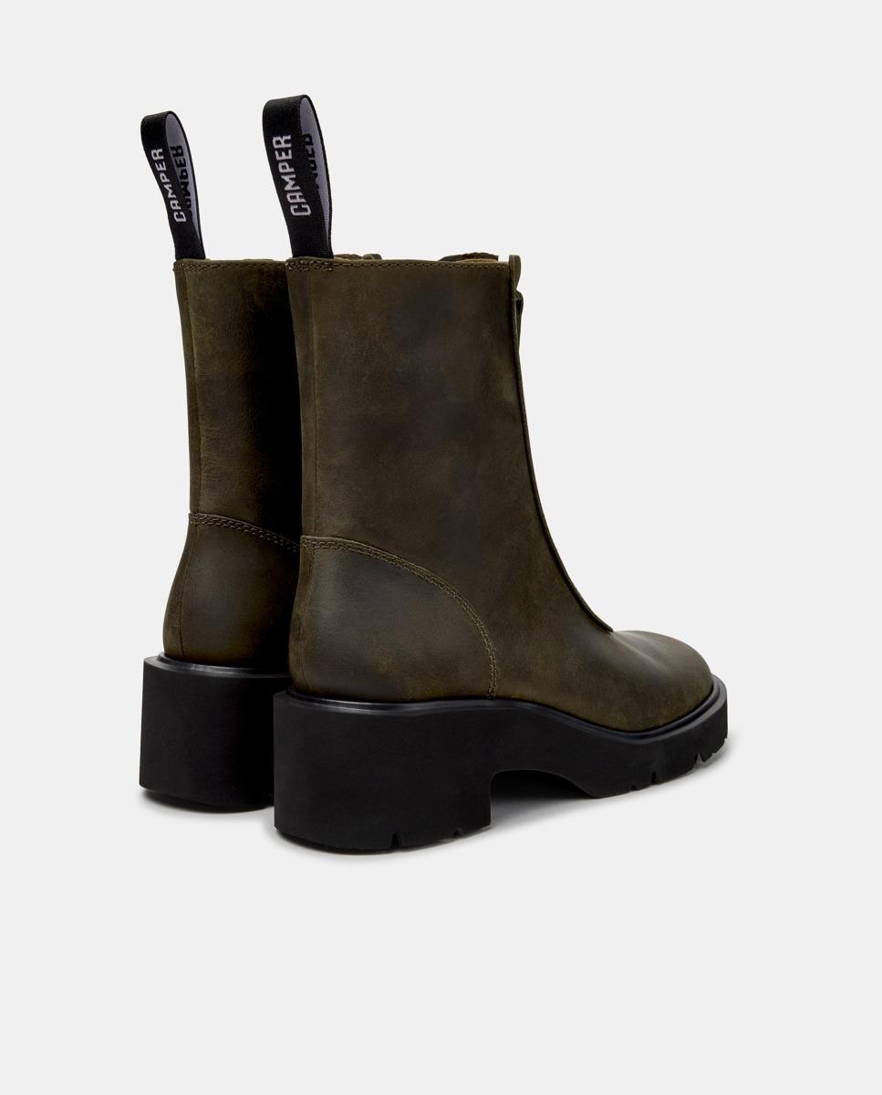 Botines de piel de mujer milah - Camper - Verde Verde-4