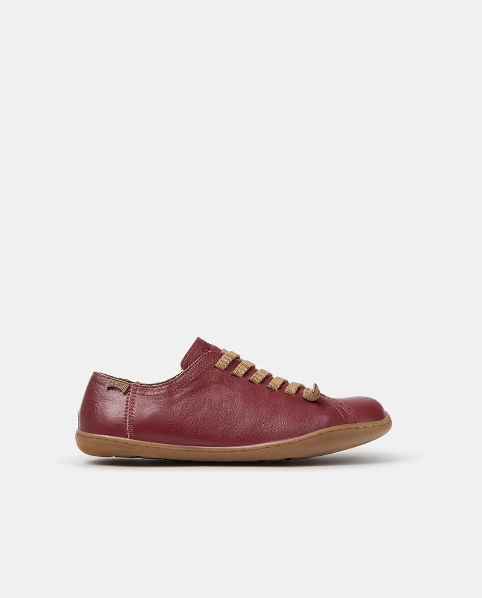 Zapatillas de piel de mujer peu cami - Camper - Burdeos Burdeos-1