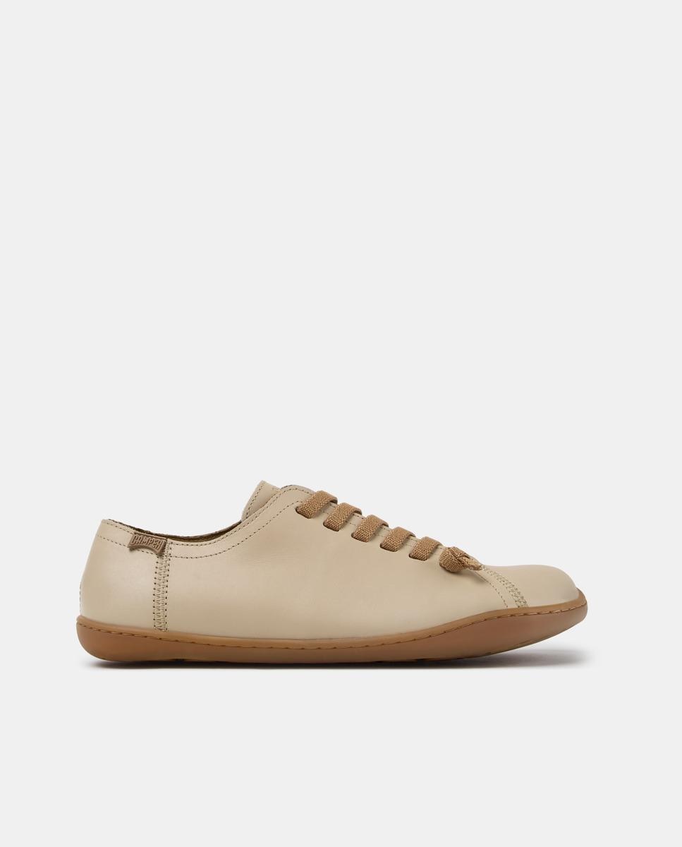Zapatillas de mujer peu cami de piel - Camper - Beige Beige-1