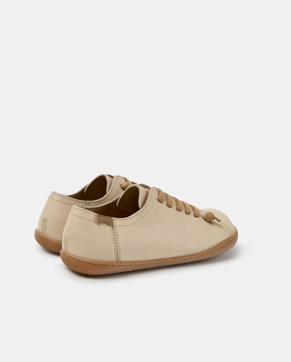 Zapatillas de mujer peu cami de piel - Camper - Beige Beige-4