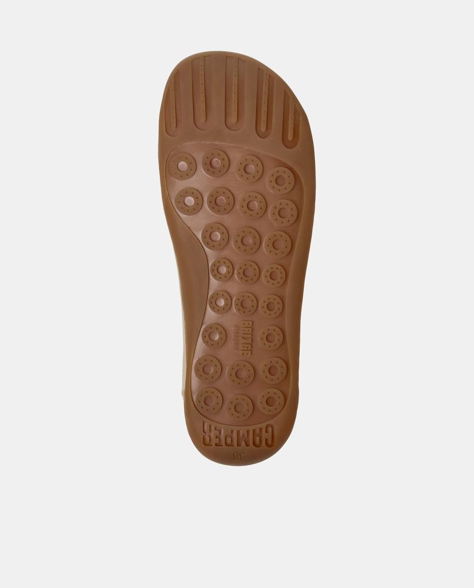 Zapatillas de mujer peu cami de piel - Camper - Beige Beige-5