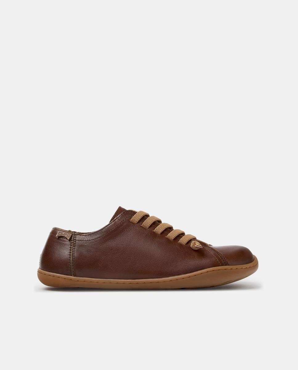 Zapatillas de mujer peu cami de piel - Camper - Marrón Marrón-1