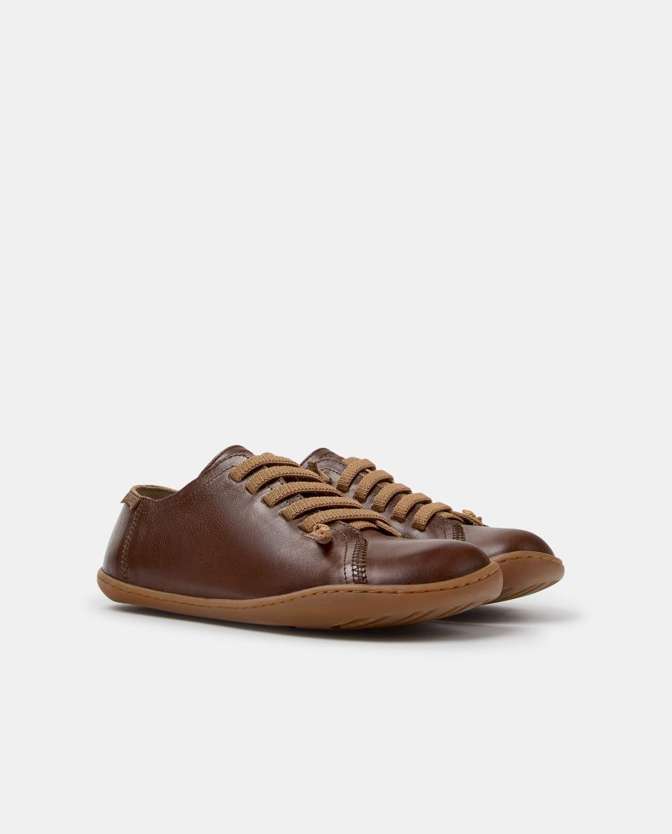 Zapatillas de mujer peu cami de piel - Camper - Marrón Marrón-2