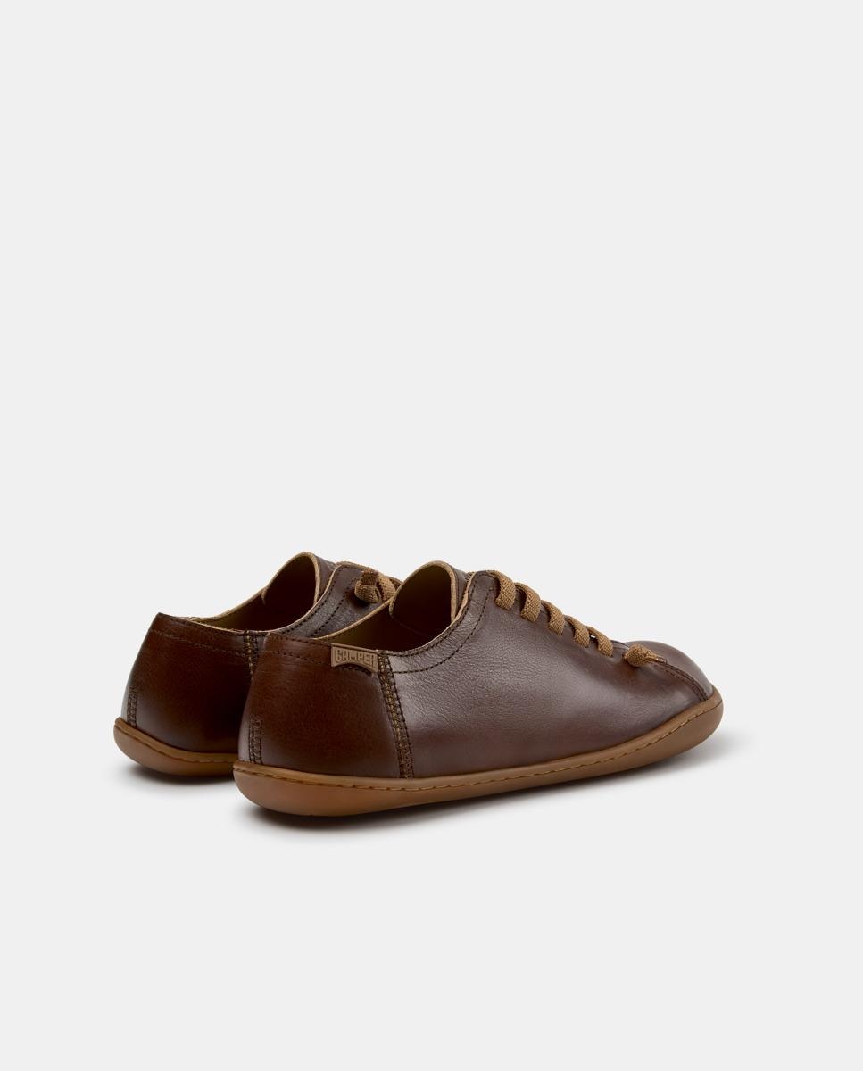 Zapatillas de mujer peu cami de piel - Camper - Marrón Marrón-4